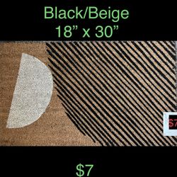 Coir Doormat Black/Beige - Project 62 
