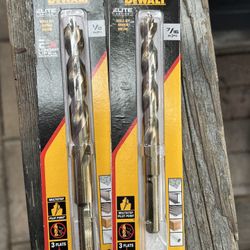 Two Dewalt  Cobalt Bits 1/2 And 7/16