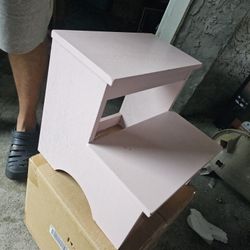 Pink Wooden Toddler Step Up