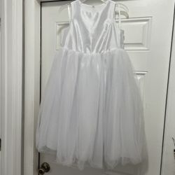 Pretty White Dress for Girls For Communion/Wedding/Holiday