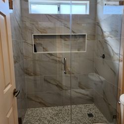Frameless Glass Shower Kit