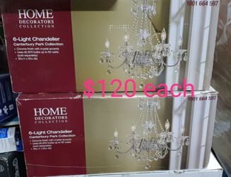 6 light crystal chandelier with pure glass crystal