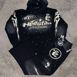 Black Hellstar Sweat Suit