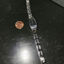 Fossil F2 Model ES-9620 Ladies Quartz Watch, 1 Jewel, Stainless Steel