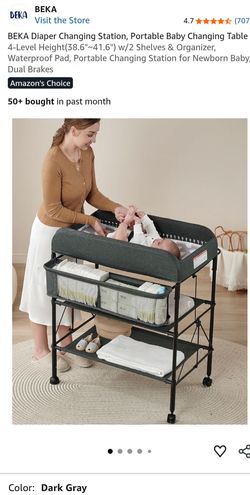 Diaper changing table folding