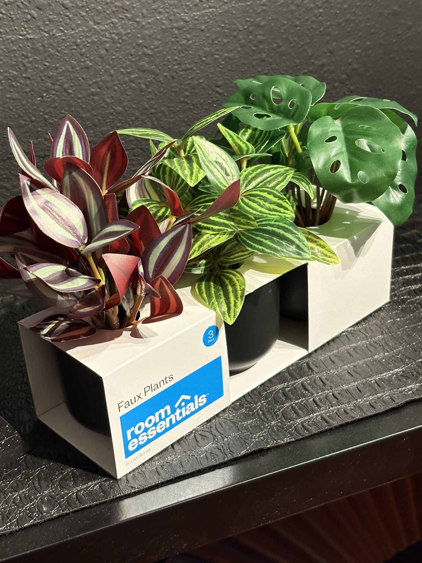 3 Fake Plants