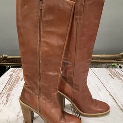 ZARA MADE IN SPAIN LEATHER BOOTS