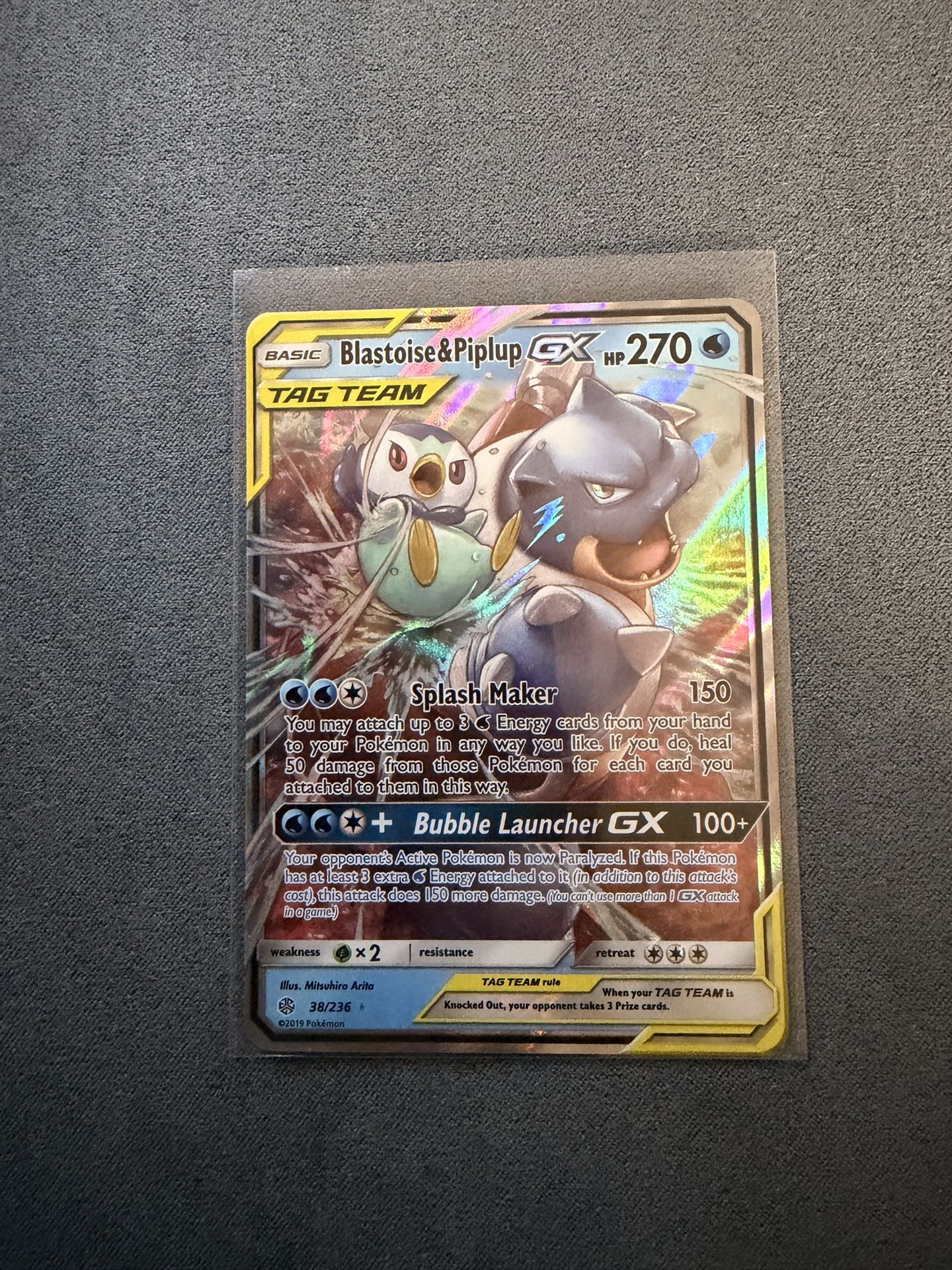 Blastoise & Piplup GX Tag team 