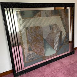Large Decorative Mirrored Wall Hanging 5’x 4’