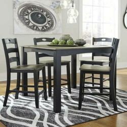 Anderson 5 Piece Counter Height Dining Set - $50 down