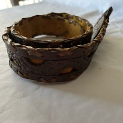 Men’s Vintage Leather Belt Size 38