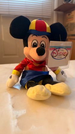 Disney Store Mickey Mouse Beanie Plush Set
