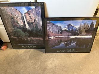 2 Framed Yosemite Posters BOTH FOR