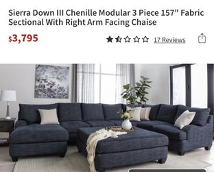 Living spaces- Oversized Sierra Feather Down Sectional