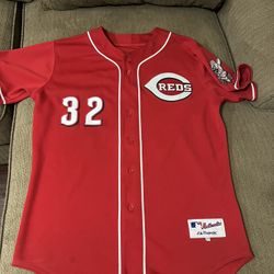Cincinnati Reds Bruce Jersey (on Field) Size 48