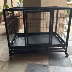 Black Dog Or Cat Cage  With Hard Bottom  $30