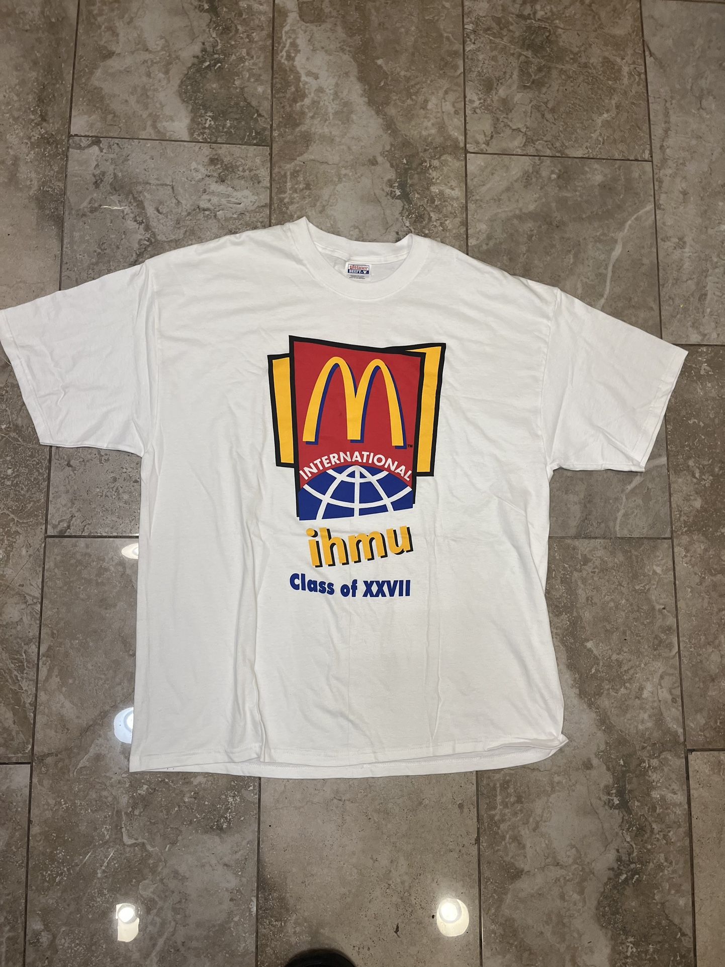 Hanes Beefy Mc Donald’s International IHMU CLASS OF XXVII Shirt Size X-Large