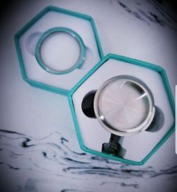 Origami Owl Teal Emerald retractable badge reel