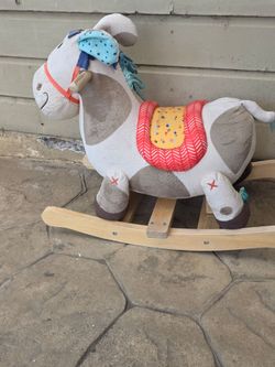 rocking horse pony toy ride on plush