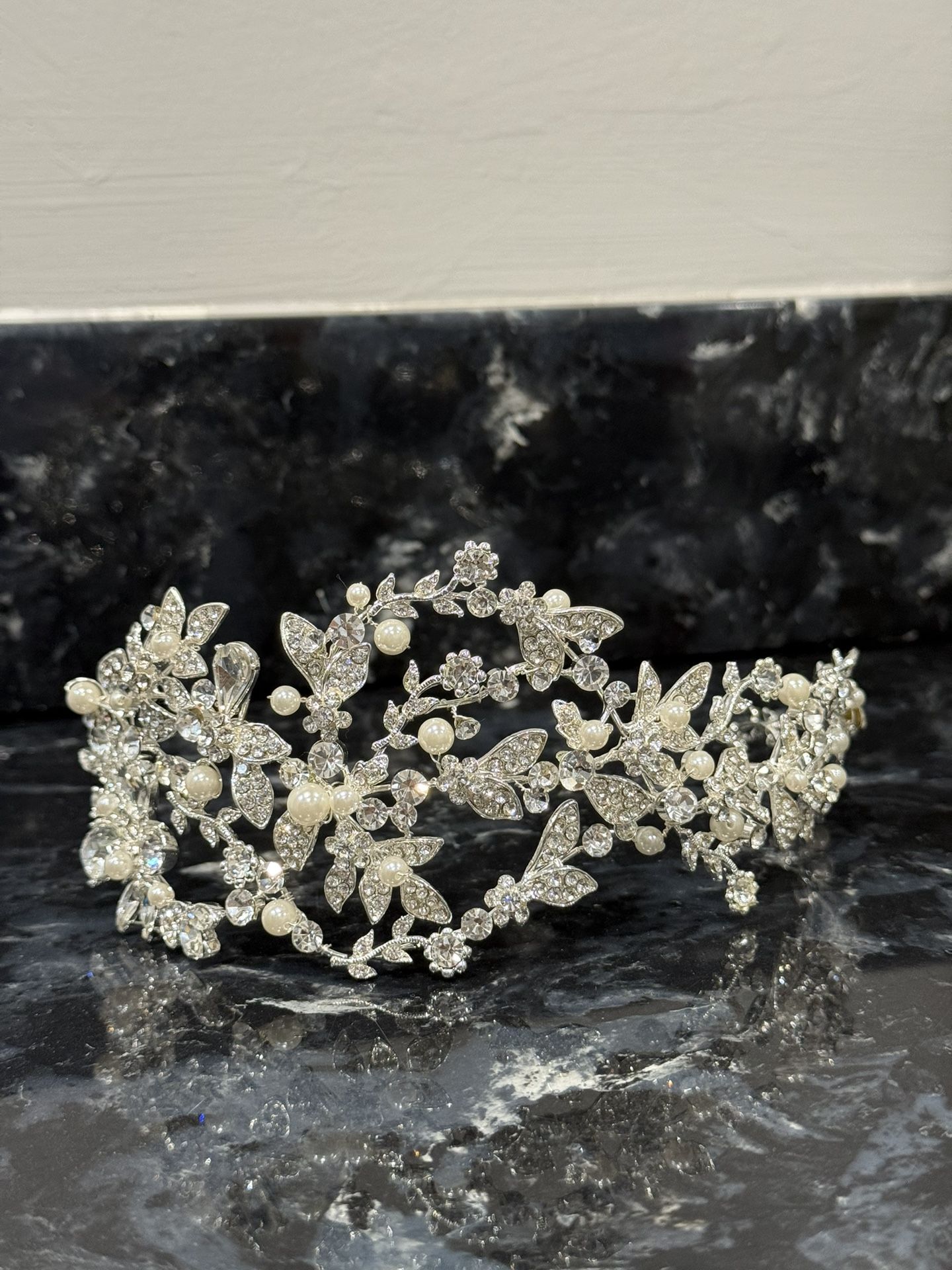 Silver Hair Piece 