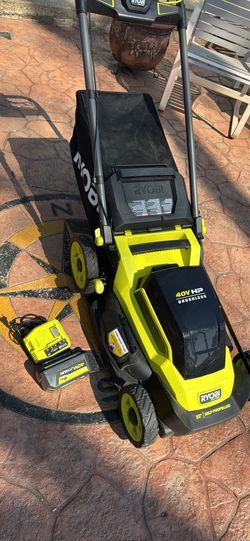 RYOBI 40V HP Brushless 20 in. Cordless Electric Battery Walk Behind Self-Propelled Lawn Mower with 6.0 Ah Battery and Charger