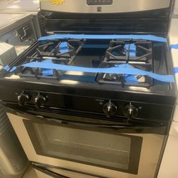 Kenmore Gas Stove Stainless Steel Working Perfectly 4 Months Warranty 