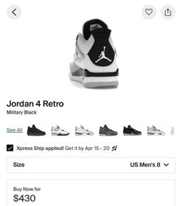 Jordan retro 4