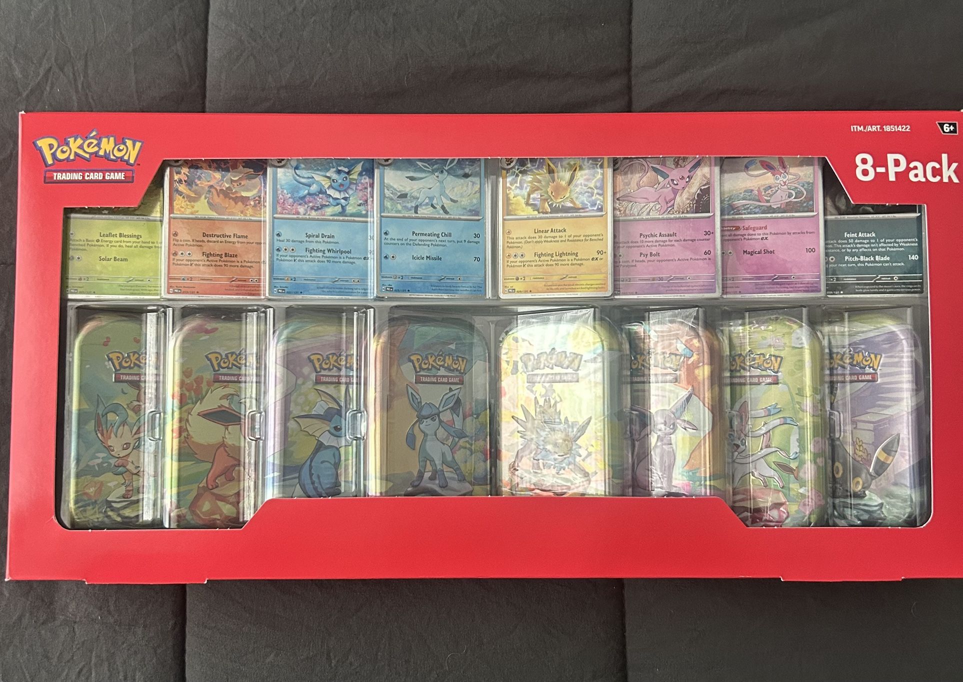 Sealed Pokémon Costco Prismatic Evolutions 8-Pack Mini Tins - $130.00
