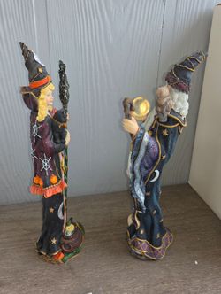 13"  Halloween set of two Lenox Bewitching Beauty