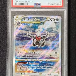 Pokemon Darkrai Vstar PSA 9 Crown Zenith