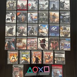 Lot Of 35 PlayStation 3 PS3 Games Batman Call Of Duty Tom Clancy Complete + More