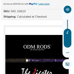Purple Jigging Word Surf Rod