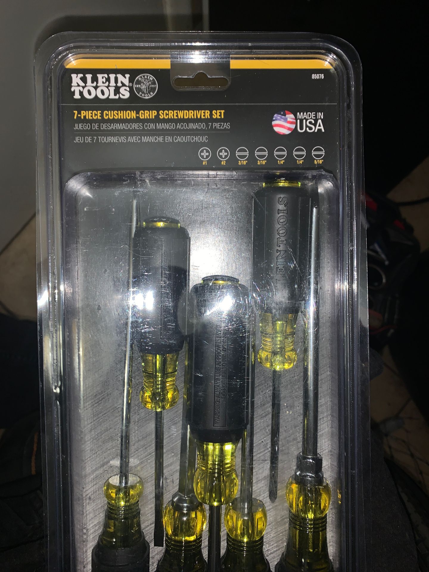 Klein Tools 7-Piece Cushon-Grip Screwdriver Set