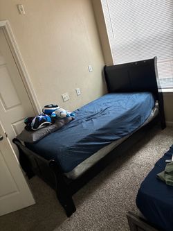 Twin Sleigh Bedframe Only