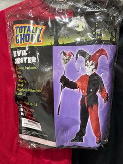 Totally Ghoul Evil Jester Boys Halloween Costume