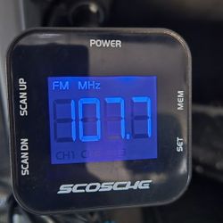 FM TRANSMITTER-3.5 MINIJACK AUDIO INPUT