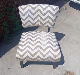 IKEA Chair with Glass Top Table