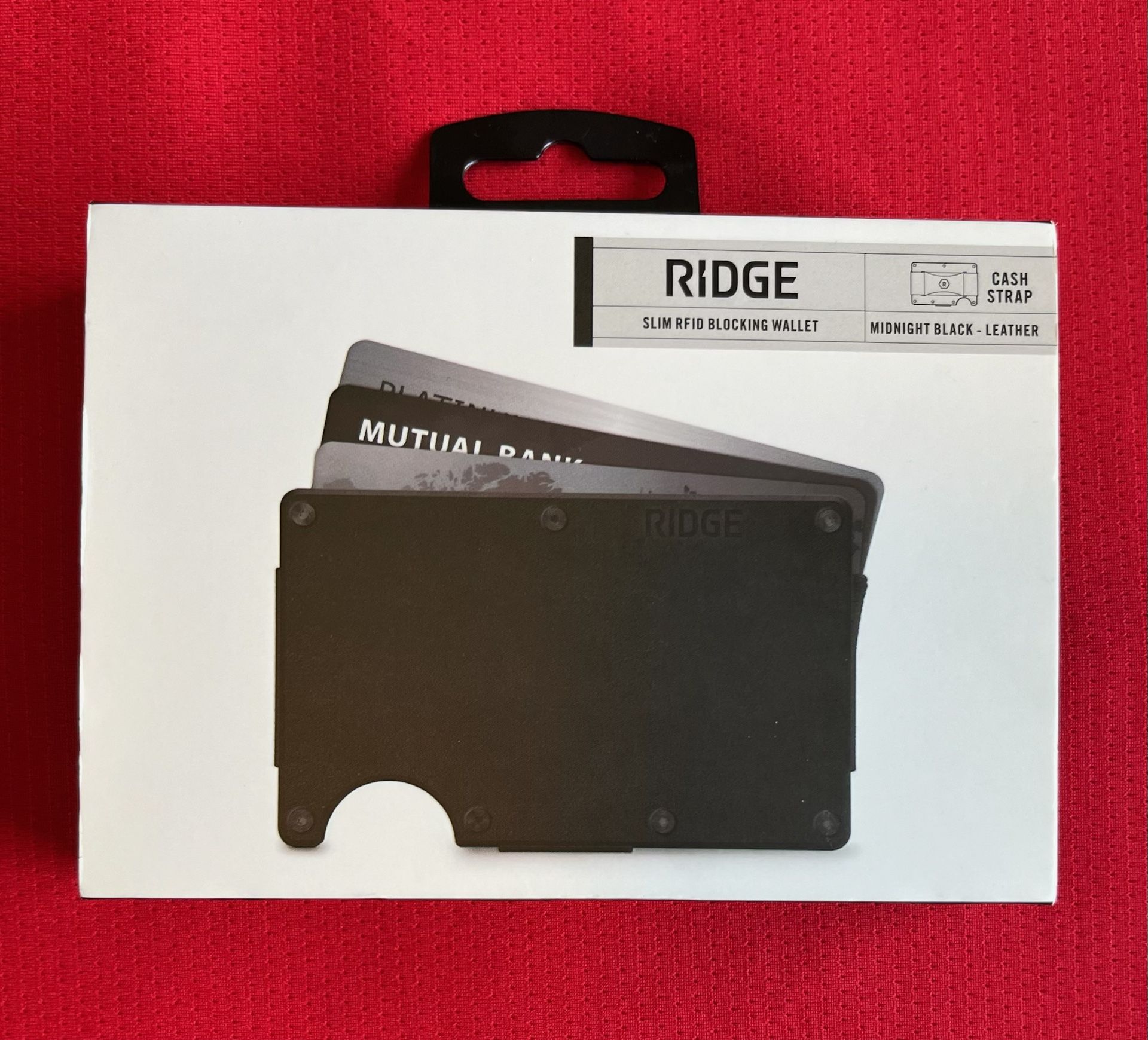 The Ridge Wallet Midnight Black (Model AUWLI101105)