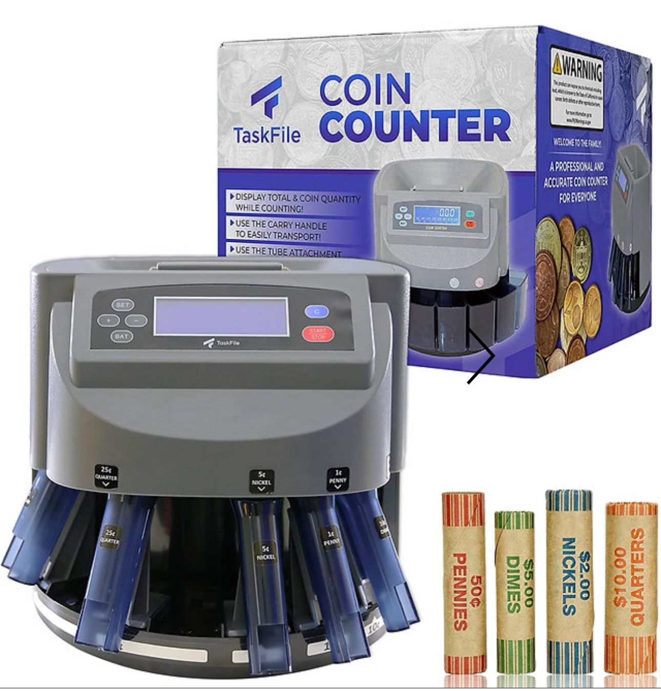 TaskFile Coin Counter Machine | Coin Sorter