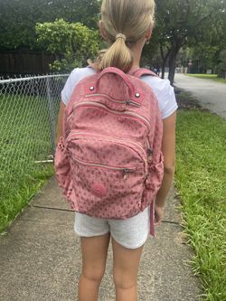 Girls School Backpack Kipling