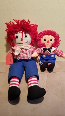 JUST REDUCED - Two Raggedy Andys