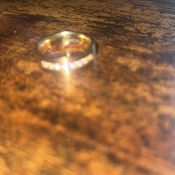 Gold Plated Titanium Men’s Ring Size 11