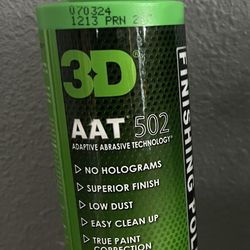 3D AAT 502 Finishing Polish - 8oz - Step 2 Body Shop Finishing Polish - No Holograms or Fillers - Su