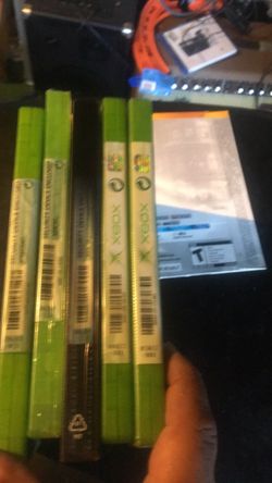 Xbox 360 and  original Xbox games sealed