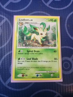 Pokemon Leafeon 24/100 damaged $9