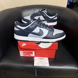 Brand new Nike Georgetown Dunks size 13 with original box and proof of purchase.