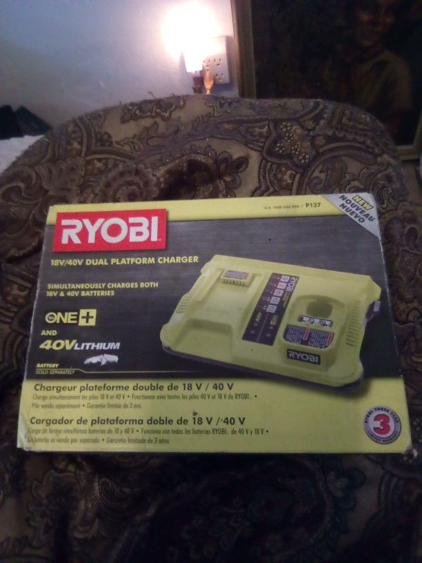 Ryobi Battery Charger One Plus 40 volt Charger