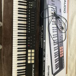 M Audio USB MIDI Keyboard Controller Oxygen 61 Used 1x