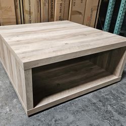 Square Bleached Coffee Table 