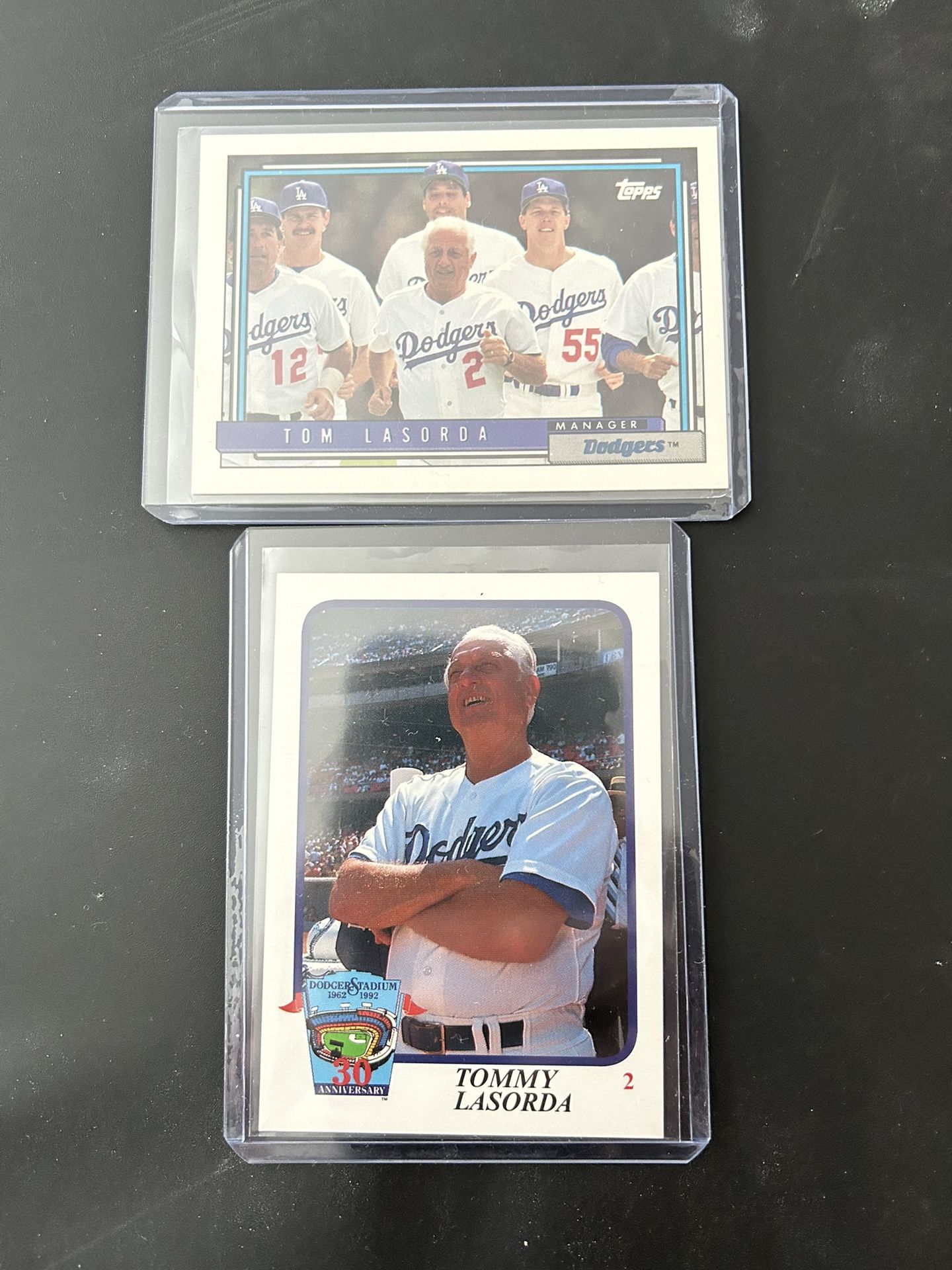Dodgers Tommy Lasorda (2) Card Lot
